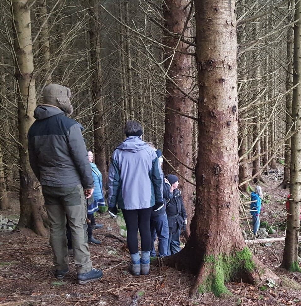 Applecross residents in Torgarve woods